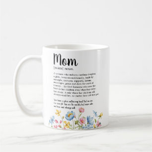 Trendy Wildflower Mom-definitie Koffiemok