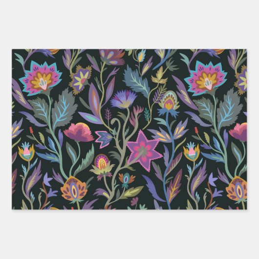 Trendy William Morris Flowers en vogels Inpakpapier Vel (Voorkant 2)