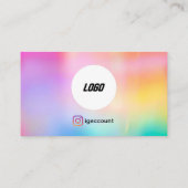 Trendy wimpers minimalistisch design visitekaartje (Achterkant)