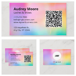 Trendy wimpers minimalistisch design visitekaartje