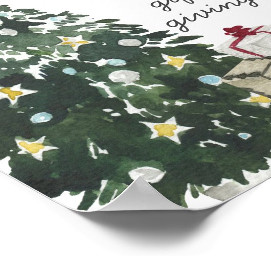 Trendy Winter Favorieten | Waterverf illustraties Poster (Hoek)