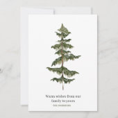 Trendy Winter | Kerstboom Feestdagenkaart (Voorkant)