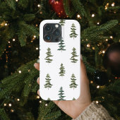 Trendy Winter | Kerstboompatroon Case-Mate iPhone Case