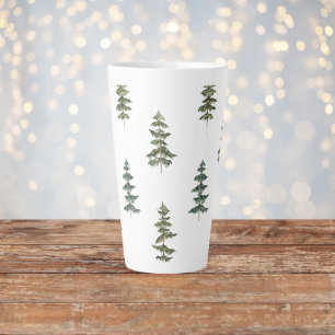 Trendy Winter   Kerstboompatroon Latte Mok