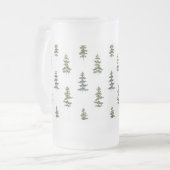 Trendy Winter | Kerstboompatroon Matglas Bierpul (Voorkant links)