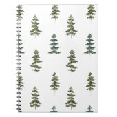 Trendy Winter | Kerstboompatroon Notitieboek (Voorkant)