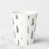 Trendy Winter | Kerstboompatroon Papieren Bekers (Rechts)