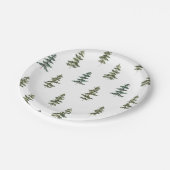 Trendy Winter | Kerstboompatroon Papieren Bordje (Gekanteld)