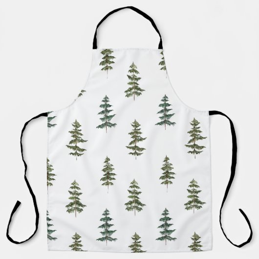 Trendy Winter | Kerstboompatroon Schort (Voorkant)