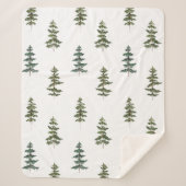 Trendy Winter | Kerstboompatroon Sherpa Deken (Voorkant)