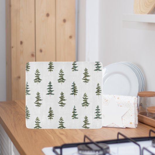 Trendy Winter | Kerstboompatroon Snijplank