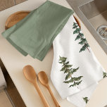 Trendy Winter | Kerstboompatroon Theedoek<br><div class="desc">Trendy Winter | Kerstboompatroon</div>