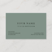 Trendy Winter | Kerstboompatroon Visitekaartje (Achterkant)