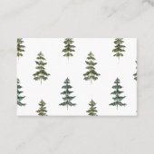 Trendy Winter | Kerstboompatroon Visitekaartje (Voorkant)