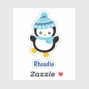 Trendy Winter Pinguïn Sticker