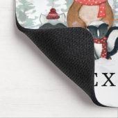 Trendy Winter Woodland Forest Baby Animals Muismat (Hoek)