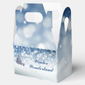 Trendy Wintry Winter Wonderland Bedankdoosjes (Geopend)