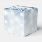 Trendy Wintry Winter Wonderland Heart Bedankdoosjes (Achterkant)