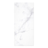 Trendy wit marmer Roos gouden lippen prijslijst Reclamekaart (Achterkant)