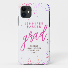 Trendy Wit Roze Roze Verlopen Handgeschreven Scrip Case-Mate iPhone Case