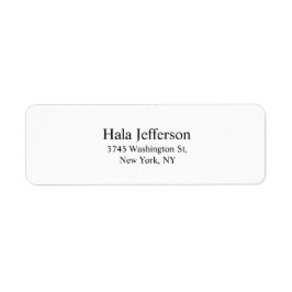 Trendy wit Stijlvol Elegant Modern Style Etiket