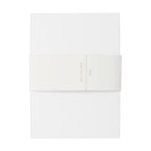 Trendy wit Waterverf lint bruiloft Uitnodigingen Wikkel (Achterkant Voorbeeld)