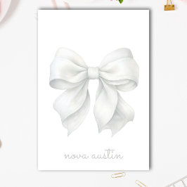 Trendy witte boog gepersonaliseerd met naam monogr post-it® notes