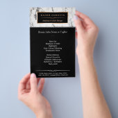 Trendy Witte Marmeren Make-up- en Haar Schoonheids Flyer (Hand)