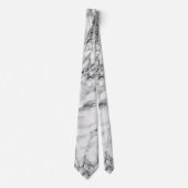 Trendy witte marmeren stenen Stropdas (Voorkant)