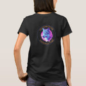 Trendy Wolf Art, Yellowstone National Park, Circle T-shirt (Achterkant)