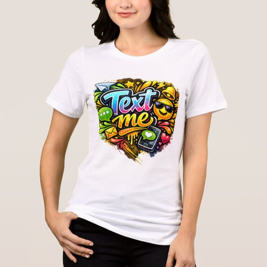 Trendy Women White Tshirt (Voorkant)