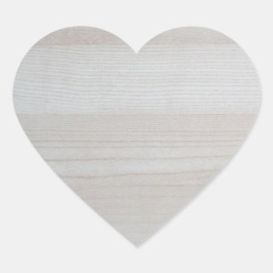 Trendy Wood Blank Sjabloon Design Natuur Modern Hart Sticker