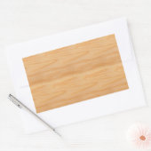 Trendy Wood Blank Sjabloon Elegant Design Classic Rechthoekige Sticker (Envelop)