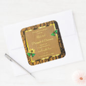 Trendy Wood Grain Rustic Tree Bark Product Labels (Envelop)