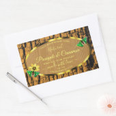 Trendy Wood Grain Rustic Tree Bark Product Labels (Envelop)