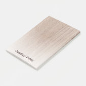 Trendy Wood Kijk Sjabloon Verstoorde tekst Elegant Post-it® Notes (Schuin)