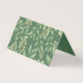 Trendy wooddieren Forest Greenery Place Card Kaart (Achterkant)
