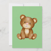 Trendy Woodland Forest Vriens Animals Baby shower Kaart (Achterkant)