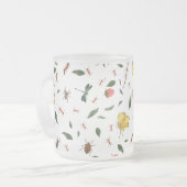 Trendy Woodlands Wildflowers & Bugs Matglas Koffiemok (Voorkant links)