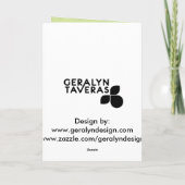Trendy word goed spoedig Kaart (Achterkant)