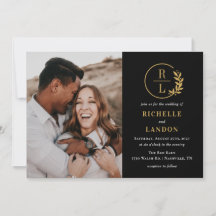 Trendy Wreath Bewerkbare Kleuren Foto Bruiloft