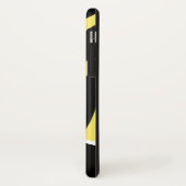 Trendy Yellow and Black Zebra Stripe Phone Case (Achterkant/links)