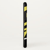 Trendy Yellow and Black Zebra Stripe Phone Case (Achterkant / rechts)