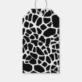 Trendy Yellow Bow Giraffe Print Boutique Hang Labe Cadeaulabel (Achterkant)