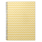 Trendy Yellow Chevron Stripe Notitieboek (Voorkant)