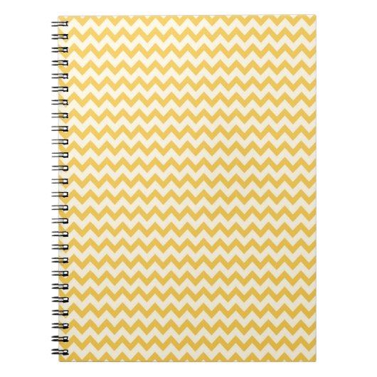 Trendy Yellow Chevron Stripe Notitieboek (Voorkant)