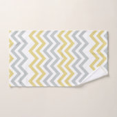 Trendy Yellow en Gray Chevron Bad Handdoek (Handdoek)