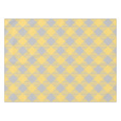 Trendy Yellow en Grey Check Gingham Pattern Tafelkleed (Voorkant (Horizontaal))