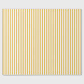 Trendy Yellow en White Wide Horizontal Stripes Cadeaupapier (Vlak)