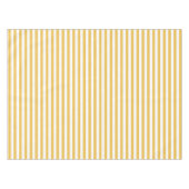 Trendy Yellow en White Wide Horizontal Stripes Tafelkleed (Voorkant (Horizontaal))